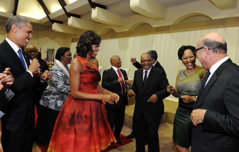 Official dinner in honour of US President Barack Obama and Mrs Michelle Obama held at the Sefako Makgatho Presidential Guest House in Pretoria. Source: GCIS