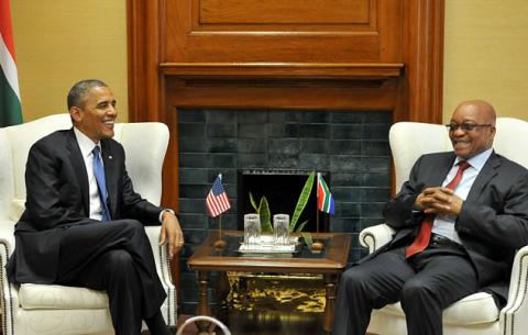US President Barack Obama and President Jacob Zuma. Source: GCIS