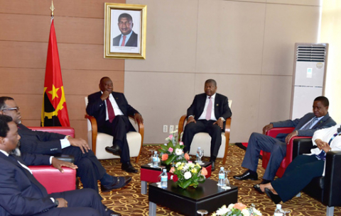 President Cyril Ramaphosa and other SADC Double Troika Heads of States and government at the Extraordinary Summit in Luanda, Angola/GCIS