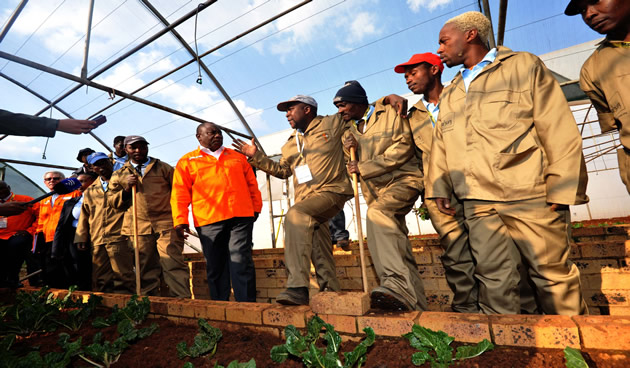 Deputy President Cyril Ramaphosa visiting Orange Farm Skill Centre. GCIS