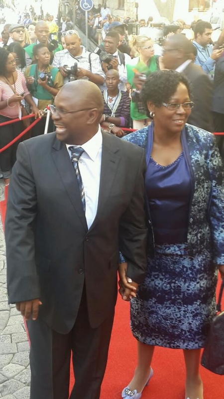 Deputy Minister in the Presidency Obed Bapela and his wife. Source: SAnews