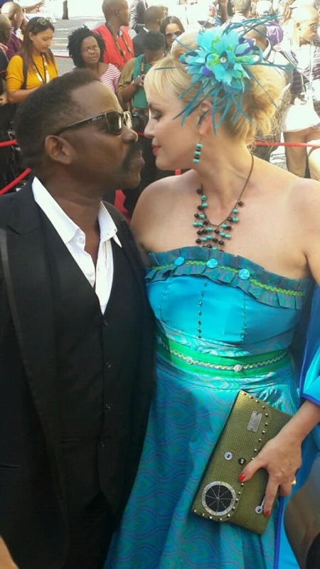 Dali Tambo and his wife Rachel share an intimate moment on the red carpet ahead of SONA 2014. Source: SAnews