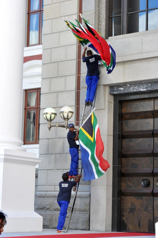 Final preparations ahead of the State of the Nation Address by President Zuma. Source: GCIS