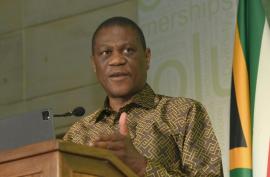 Deputy President Paul Mashatile at the 7th Annual Solutions Exchange Conference.