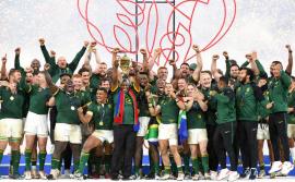 The Springboks after claiming victory at the 2023 World Cup.