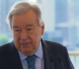 UN Secretary-General Antonio Guterres.