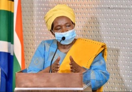 COGTA Minister Nkosazana Dlamini-Zuma.