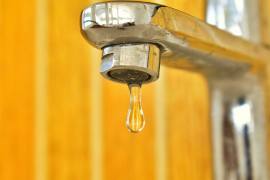 Consumers are urged to save water.