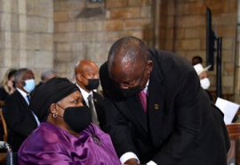 President Cyril Ramaphosa and Mama Leah Tutu.