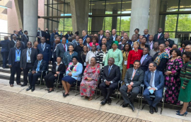 President Ramaphosa with Heads of Mission.