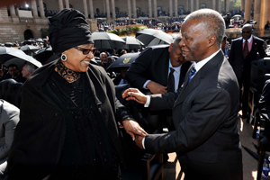 Winnie Madikizela-Mandela and former President Thabo Mbeki