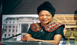 Speaker of Parliament Baleka Mbete