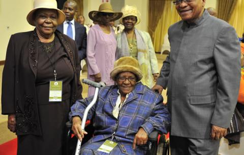 President Zuma hosted a party for older persons from all nine provinces to highlight the rights older persons. Source: GCIS