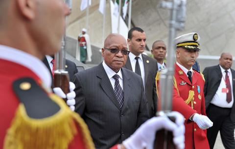 President Zuma on a working visit in Algeria. Source: GCIS