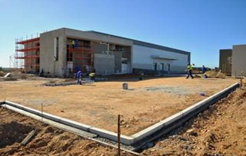 The Famous Brands cold storage unit in Zone 1 of the Coega Industrial Development Zone is almost complete with the company scheduled to take occupation of the building next week. Source: Coega Development Corporation