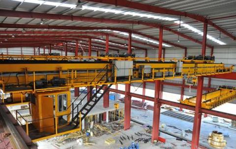 A snapshot of the inside of the Agni Steels plant in Zone 11 of the Coega Industrial Development Zone. Source: Coega Development Corporation