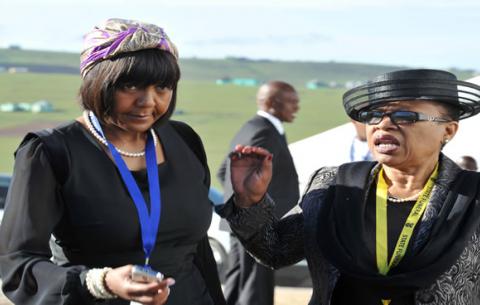 Nelson Mandela's granddaughter Ndileka Mandela arrives at the state funeral of her late grandfather. Qunu. Source: GCIS