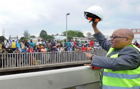 President Zuma opening the newly built Mthatha Bridge. Source: GCIS