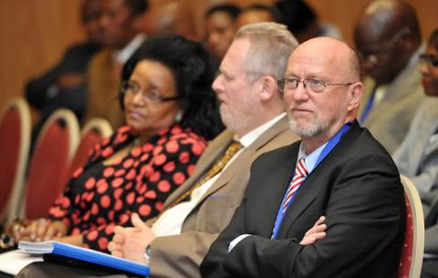Ministers of Science Derek Hanekom, Trade Rob Davies and Environmental Affairs Edna Molewa at the inaugural session of the Ministerial Bi-National Commission: Source: GCIS