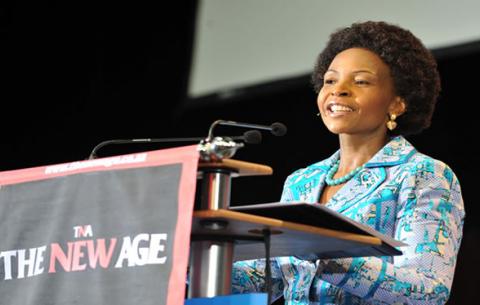Minister of International Relations and Cooperation Maite Nkoana-Mashabane at a Morning Live, New Age Breakfast show.  Source: GCIS