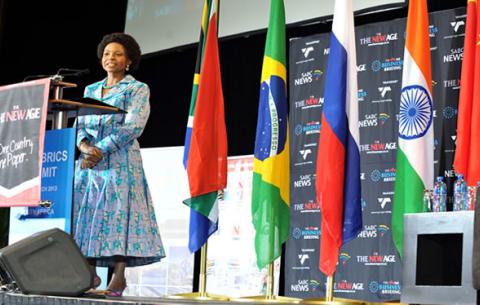 Minister of International Relations and Cooperation Maite Nkoana-Mashabane at a Morning Live, New Age Breakfast show.  Source: GCIS