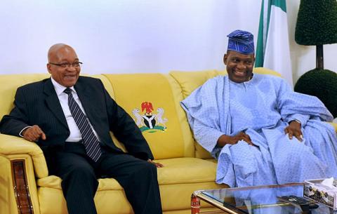 President Zuma and Ambassador Usman Baraya. Source: GCIS