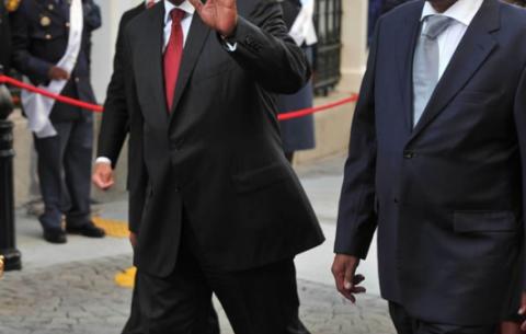National Assembly Speaker Max Sisulu and President Jacob Zuma ahead of the SONA. Source: GCIS