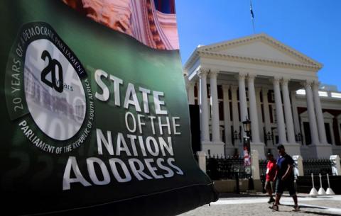 Preparations are ahead as workers get ready for the State of the Nation Address by President Jacob Zuma in Parliament: Source: GCIS