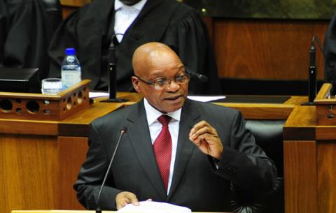 President Jacob Zuma delivering the 2014 SONA. Source: GCIS