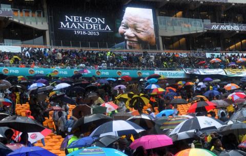 Crowds at the Madiba memorial, FNB Stadium. Source: GCIS