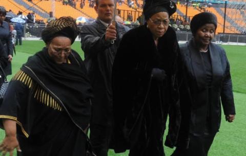Graca Machel at FNB Stadium at Madiba memorial. Source: GCIS