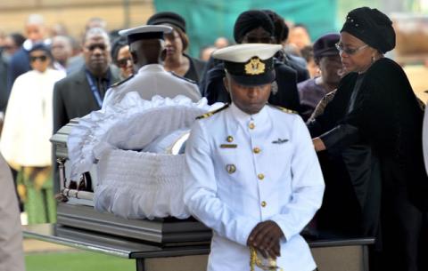 Graca Machel views Madiba's body. Source: GCIS