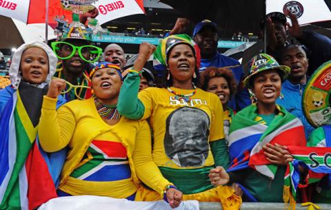 South Africans at Madiba memorial, FNB Stadium. Source: GCIS