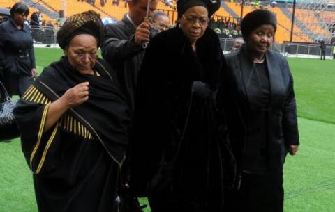 Madiba's widow Graca Machel at Madiba memorial. Source: GCIS