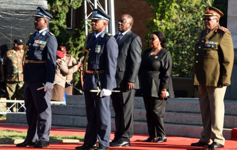 President and SANDF Commander-in-Chief Cyril Ramaphosa attends Armed Forces Day in Kimberley. GCIS