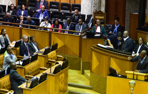 Deputy President Cyril Ramaphosa elected as the new President of SA.