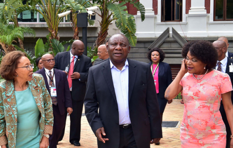 President Cyril Ramaphosa taken through parliamentary processes in preparation for his SONA. GCIS