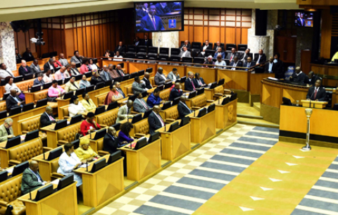 President Cyril Ramaphosa during oral replies at the National Assembly in Parliament, Cape Town.