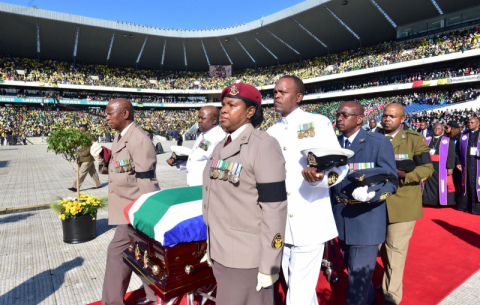 The funeral of Mama Winnie Madikizela-Mandela is underway at Orlando Stadium. GCIS