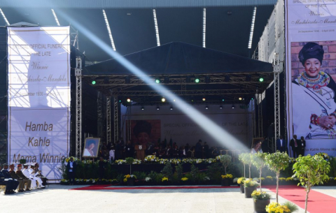 The funeral of Mama Winnie Madikizela-Mandela is underway at Orlando Stadium. GCIS