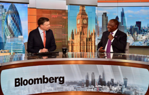 President Cyril Ramaphosa attends the Commonwealth Business Forum African Leaders' Roundtable held at Guildhall, London, UK.