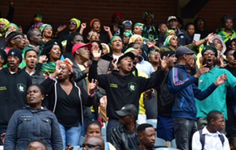Thousands of people at the official Memorial Service of the late Mama Winnie at Orlando Stadium in Soweto. 
