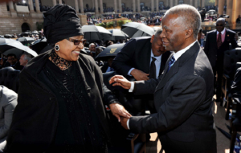 Winnie Madikizela-Mandela and former President Thabo Mbeki