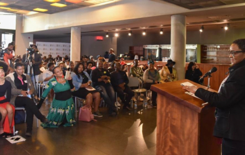 Speakers at the Inter-generational Dialogues.