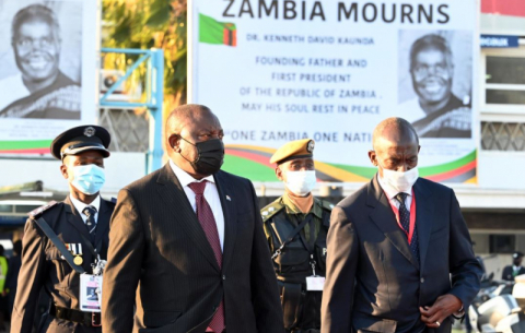 President Ramaphosa attends the funeral of former President Dr Kenneth Kaunda in Lusaka