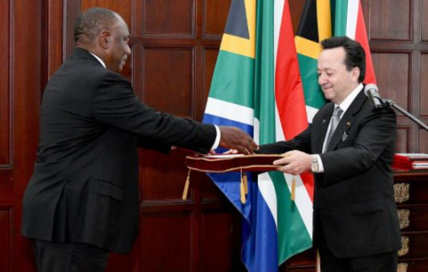 President Cyril Ramaphosa receives Letters of Credence from foreign Heads of Missions. 