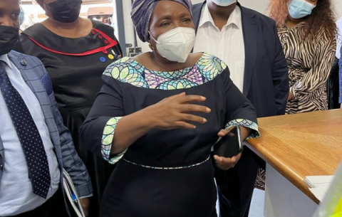 Minister Dlamini Zuma  @DlaminiZuma   is visiting the KZN Provincial Disaster Management Centre following the devastating floods.
