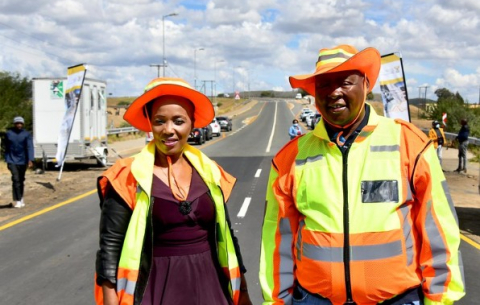 Deputy Minister of Transport Sindisiwe Chikunga during the public transport route handover in Thaba Nchu ahead of the Presidential Imbizo in the Free State. 