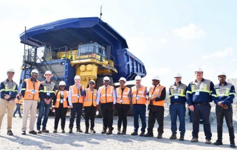 President Cyril Ramaphosa launches Anglo American nuGen™️ Zero Emission Haulage Solution.