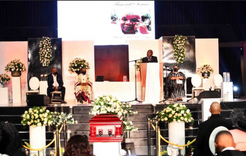 President Cyril Ramaphosa delivers eulogy at funeral service of Silumko Sokupa